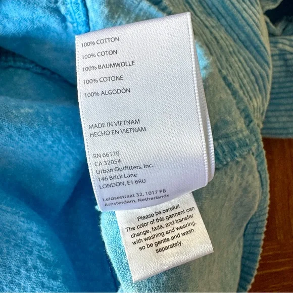 Urban Outfitters BDG blue corduroy cropped jacket L - Picture 14 of 16